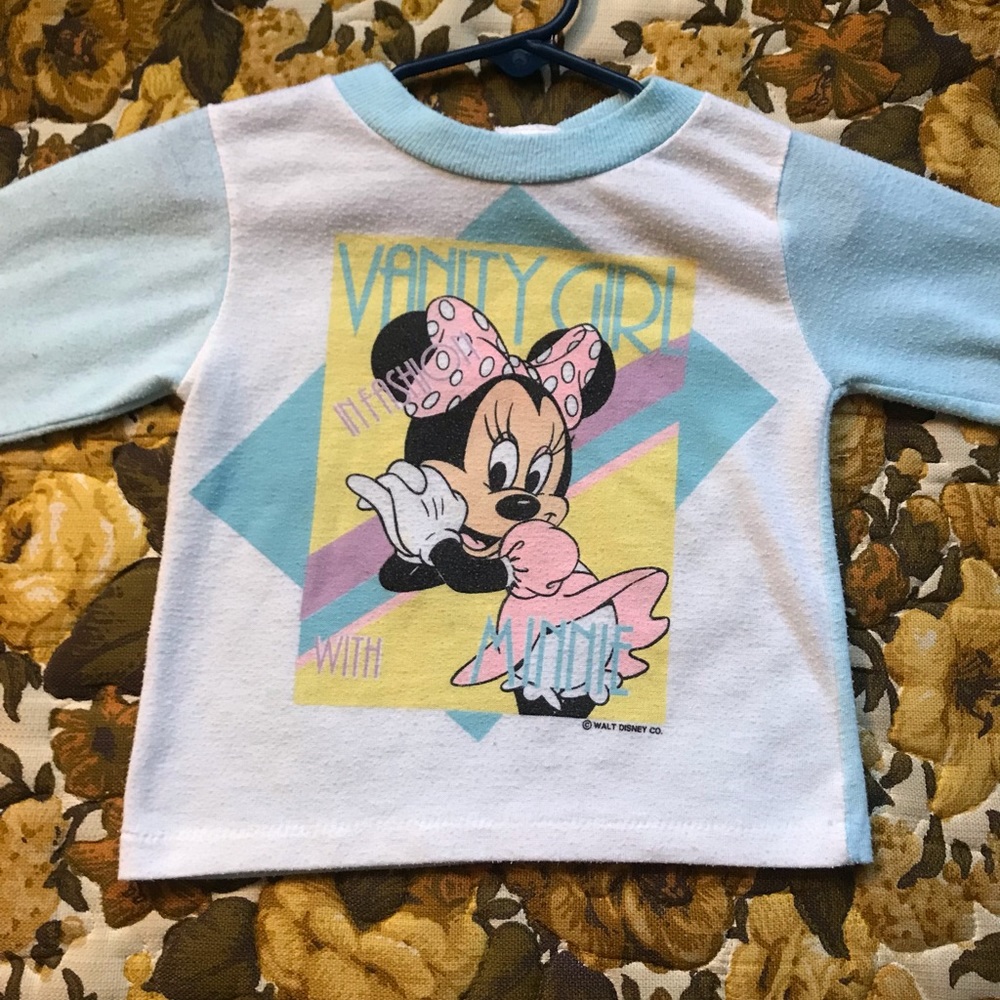 Kids Vintage Disney Minnie Pajama Style Top